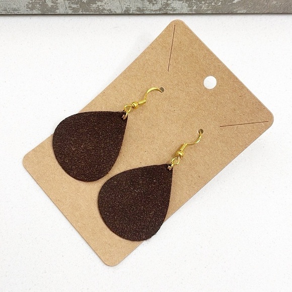 Teardrop hand made earrings - Picture 1 of 2